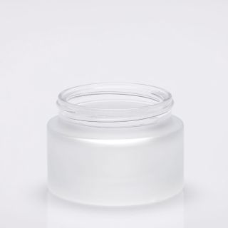 50 ml frosted glass cosmetic jar