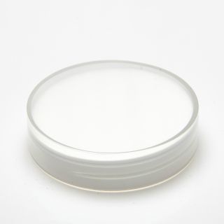 Tapón roscado transparente con inserto de espuma de PE 48/400