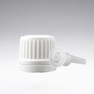 Dropper closure tamper-evident white, 18/410