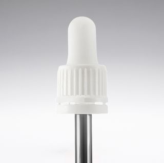 Cuentagotas con garantía de primera apertura blanco 84 mm 18/410