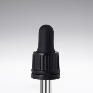 Dropper with first-opening guarantee black 71 mm 18/410