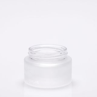 50 ml Tarro de vidrio de cosméticos esmerilado