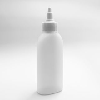 100 ml Botella ovalada con tapón Twist-Off blanco