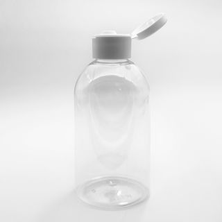 250 ml Botella con tapón Flip-Top blanca Ø 6mm