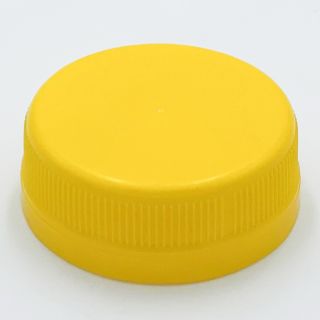 Tamper-evident cap yellow 38mm 2-Start Tethered