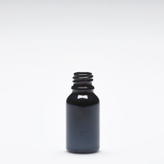 15 ml Glasflaschen violett-schwarz DIN18