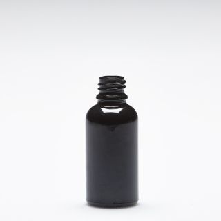 30 ml Glasflaschen violett-schwarz DIN18