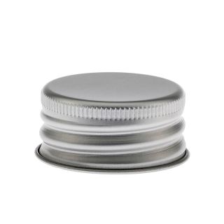 Aluminium screw cap silver with PE-insert 24/410