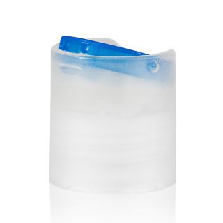 Disc Top bleu-transparent 24/410 - Disc-Top bouchon à vis