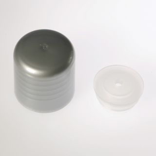 Screw cap silver with reducer Ø 2 mm