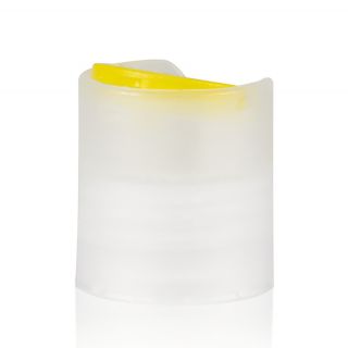 Disc Top amarillo-transparente 24/410 - Disc-Top tapones de rosca