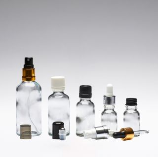 30 ml Glasflaschen transparent DIN18