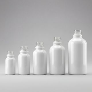 100 ml Glasflasche weiss DIN18